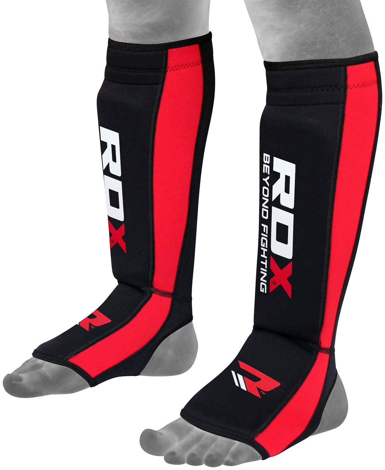 Kojų apsaugos su pėda neopreninės RDX raudonos