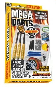 Rinkinys HARROWS Mega darts, metal.