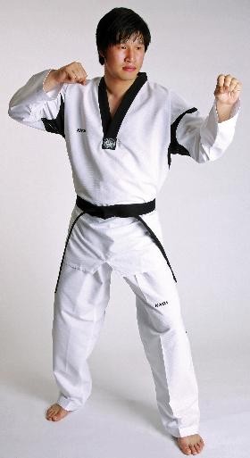 Taekwondo kimono Revolution black mesh