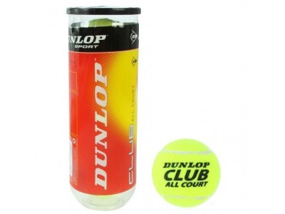 Lauko teniso kamuoliukai Dunlop Club 3vnt.