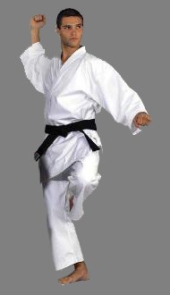 Kyokushin karate kimono ir spalvoto diržo komplektas